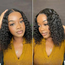 Luxurious Brazilian Deep Curly Bob HD Lace Front Wig