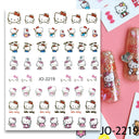 Adorable Cartoon Hello Kitty Nail Sticker Set for Nail Art