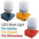 Versatile LED Work Light for Makita Dewalt Milwaukee