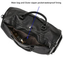 Big Capacity Genuine Leather Travel Bag For Men Women Stylish