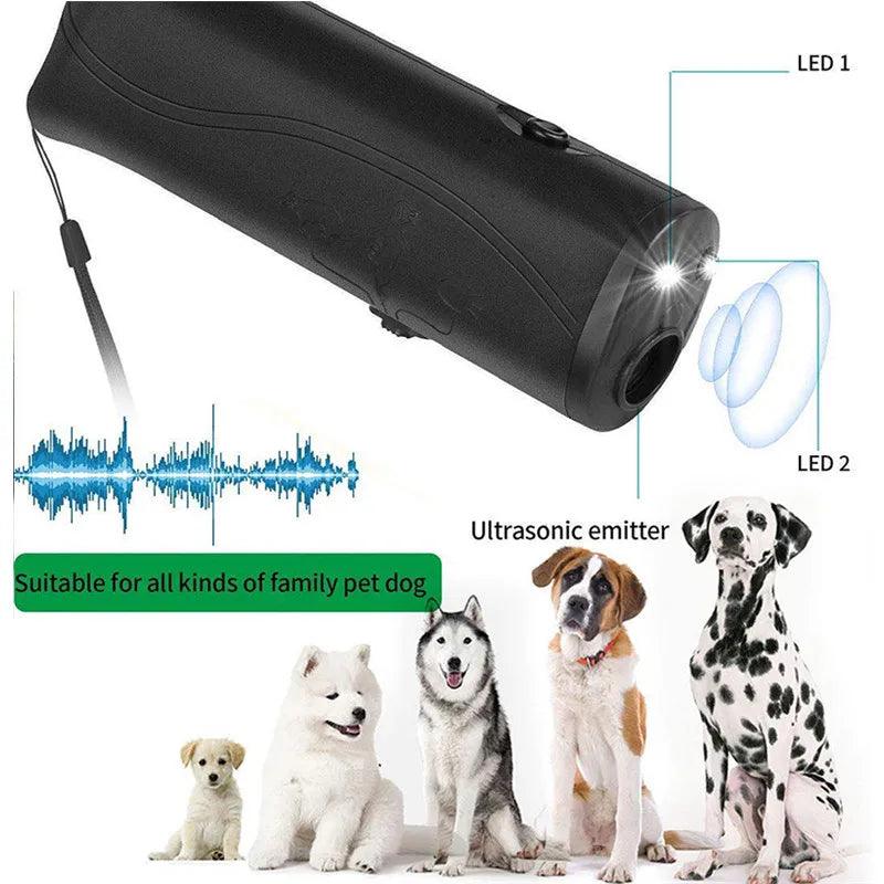 Ultrasonic Dog Repeller with LED Light: Train, Control, Prevent Barking  ourlum.com   