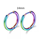 Simple Stainless Steel Hoop Earrings for Cartilage Piercings