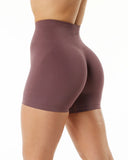 High Waist Scrunch Butt Seamless Yoga Shorts for Women - Push Up Athletic Gym Workout Bottoms