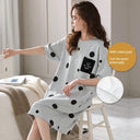 Cotton Korean Summer Pajamas Stylish Integrated Dress Wear