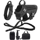 German Shepherd Training Harness & Leash Set for All Dog Breeds  ourlum.com Black FULL Set S 