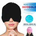 Migraine Relief Hat Gel Hot Cold Therapy Ice Cap Eye Mask