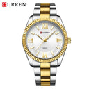 CURREN Men's Elegant Stainless Steel Business Watch Luxury Timepiece