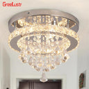 Crystal Chandelier Chrome Ceiling Lamps Led Flush Mount Light