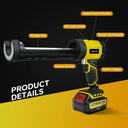 Wireless Dewalt Electric Caulking Gun Adjustable Speed LED Light