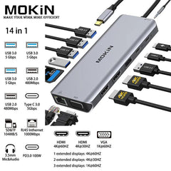 MOKiN USB-C Hub Dock: Boost MacBook Connectivity & Productivity