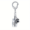 Pet Urns Keychain Dog/Cat for Ashes Cremation Jewelry