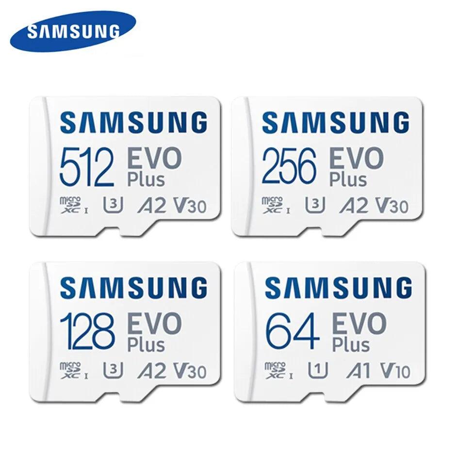 SAMSUNG EVO Plus Micro SD Memory Card: Rapid Data Transfer & 4K Video Recording  ourlum.com   