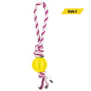 Dog Treat Balls Interactive Rope Rubber Toys for Small Dogs