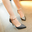 Sequined High Heels Designer Pumps for Glamorous Events