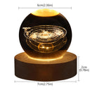 USB LED night light, Galaxy Crystal Ball lamp, 3D planet moon lamp, home decoration valentines day gift  ourlum.com   