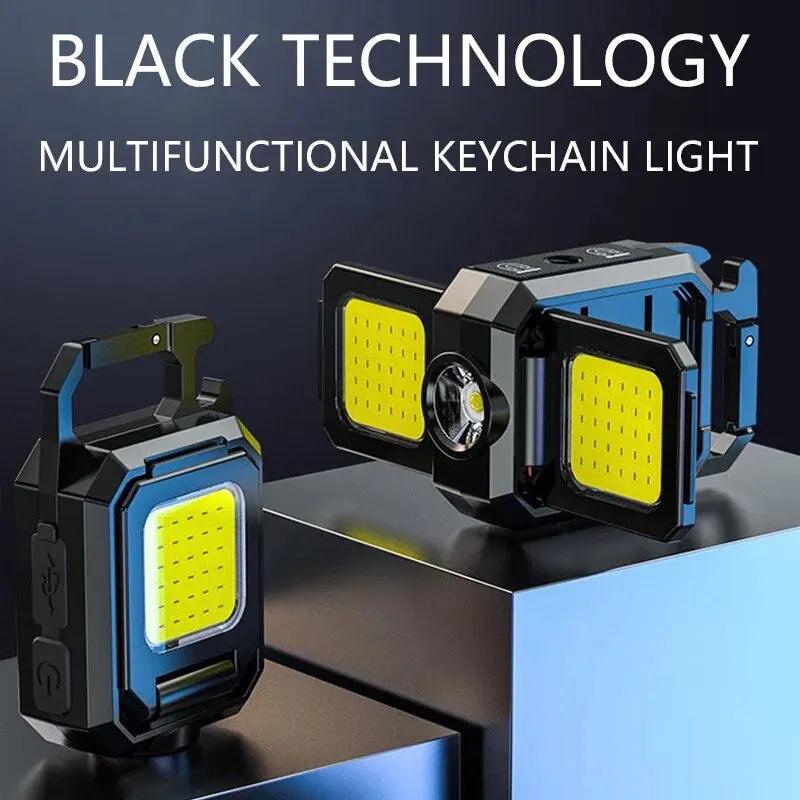 LED Keychain Flashlight: Portable USB Rechargeable Magnet Light  ourlum.com   