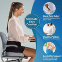 Ultimate Gel Memory Foam Coccyx Seat Cushion for Relief