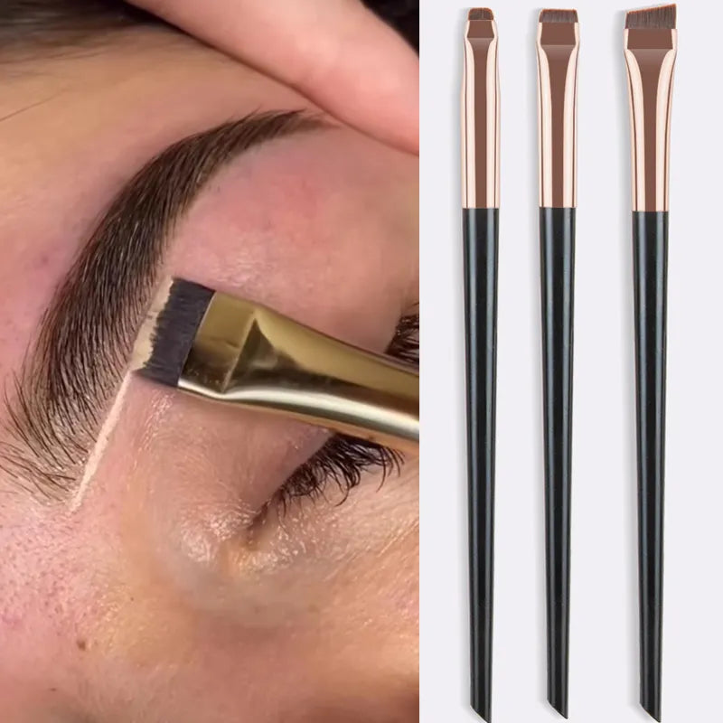 Effortless Precision Brow & Eye Liner Brush Set: Achieve Flawless Looks