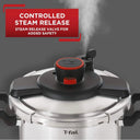 6.3 Quart Stainless Steel Induction Pressure Cooker with Secure Locking System