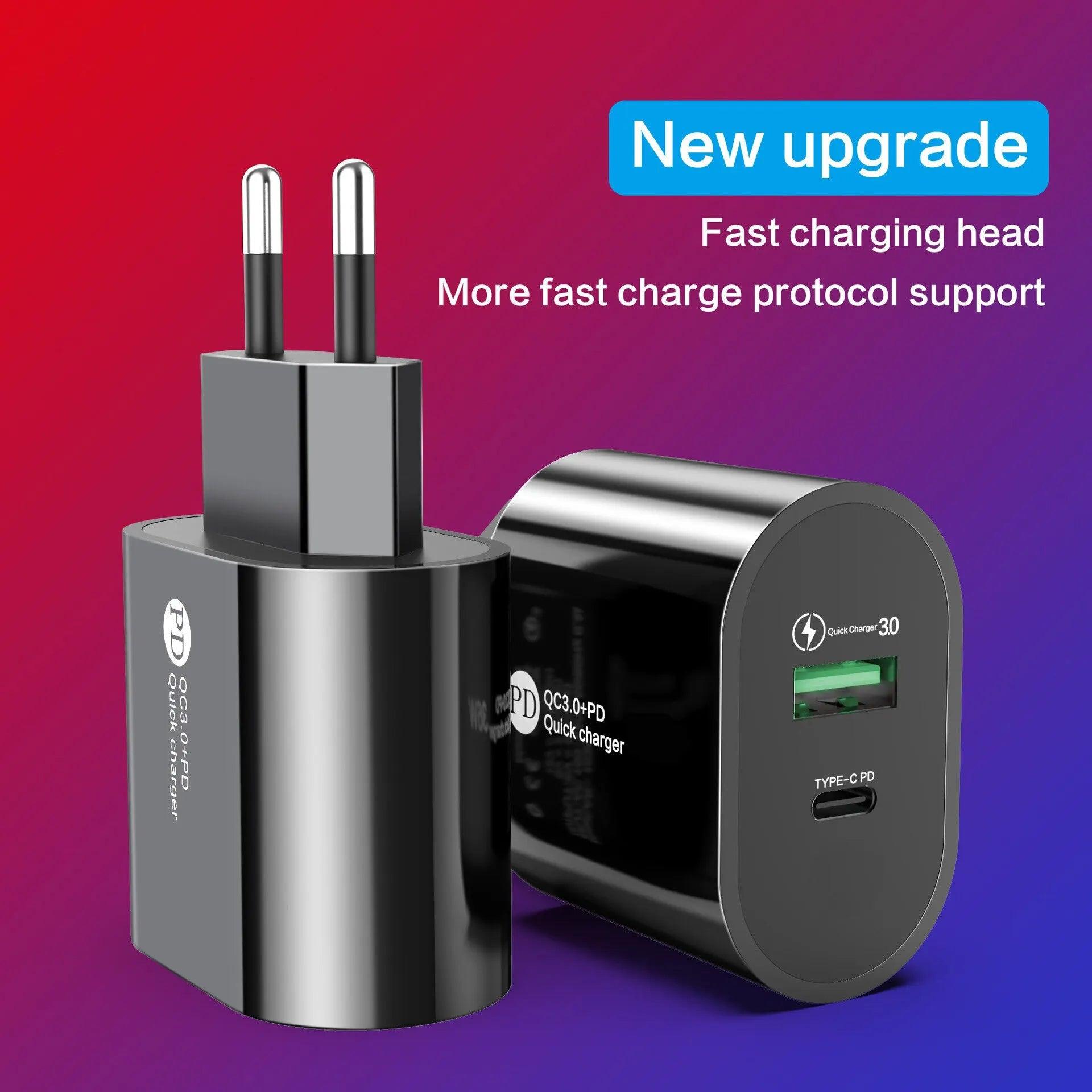36W USB Wall Charger with Quick Charge 3.0 for iPhone 13, Samsung, Huawei - CE Certified  ourlum.com   