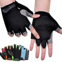 Gym Gloves Fingerless Anti-Slip Shock-Absorbing Sports Gloves