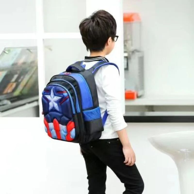 Children's backpack, suitable for children aged 1-12. five-pointed star cartoon 3D appearance, available in S/M/L models
