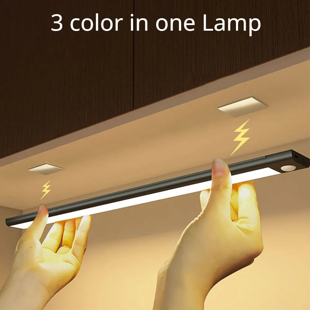 Motion Sensor LED Night Light: Wireless Rechargeable Lamp  ourlum.com   