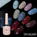 Aurora Sparkle Gel Polish Set for Dazzling Glam Nails