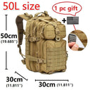 Durable 30L/50L Waterproof Tactical Backpack for Outdoor Use