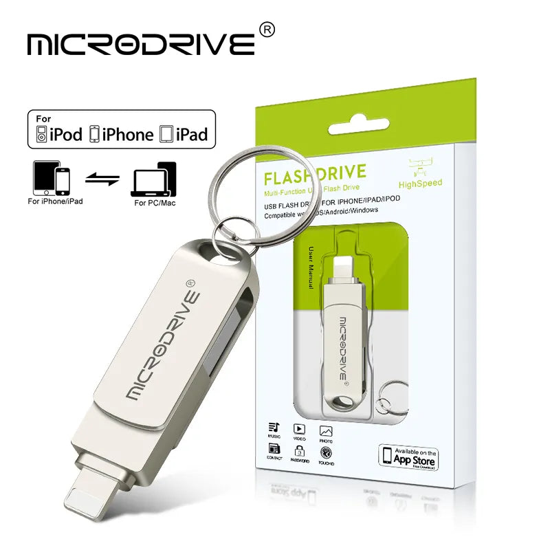 Lightning USB Flash Drive: Fast Data Transfer & Wide Compatibility  ourlum.com   