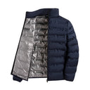 Graphene Self-Heating Down Jacket Men Windproof Pleated Warm