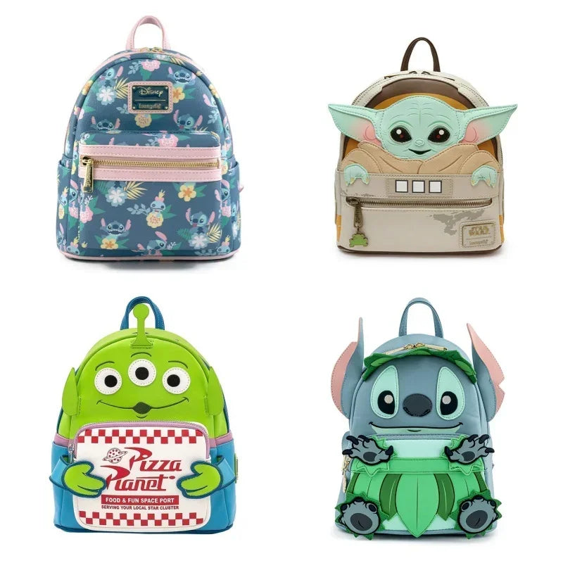 Gifts Disney Monsters University Mini Backpack Faux Leather Double Strap Shoulder Bag Cosplay Backpack Anime Kawaii Cartoon  ourlum.com   