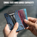 Badge Card Holder Carbon Fiber Wallet For Men Slim Design