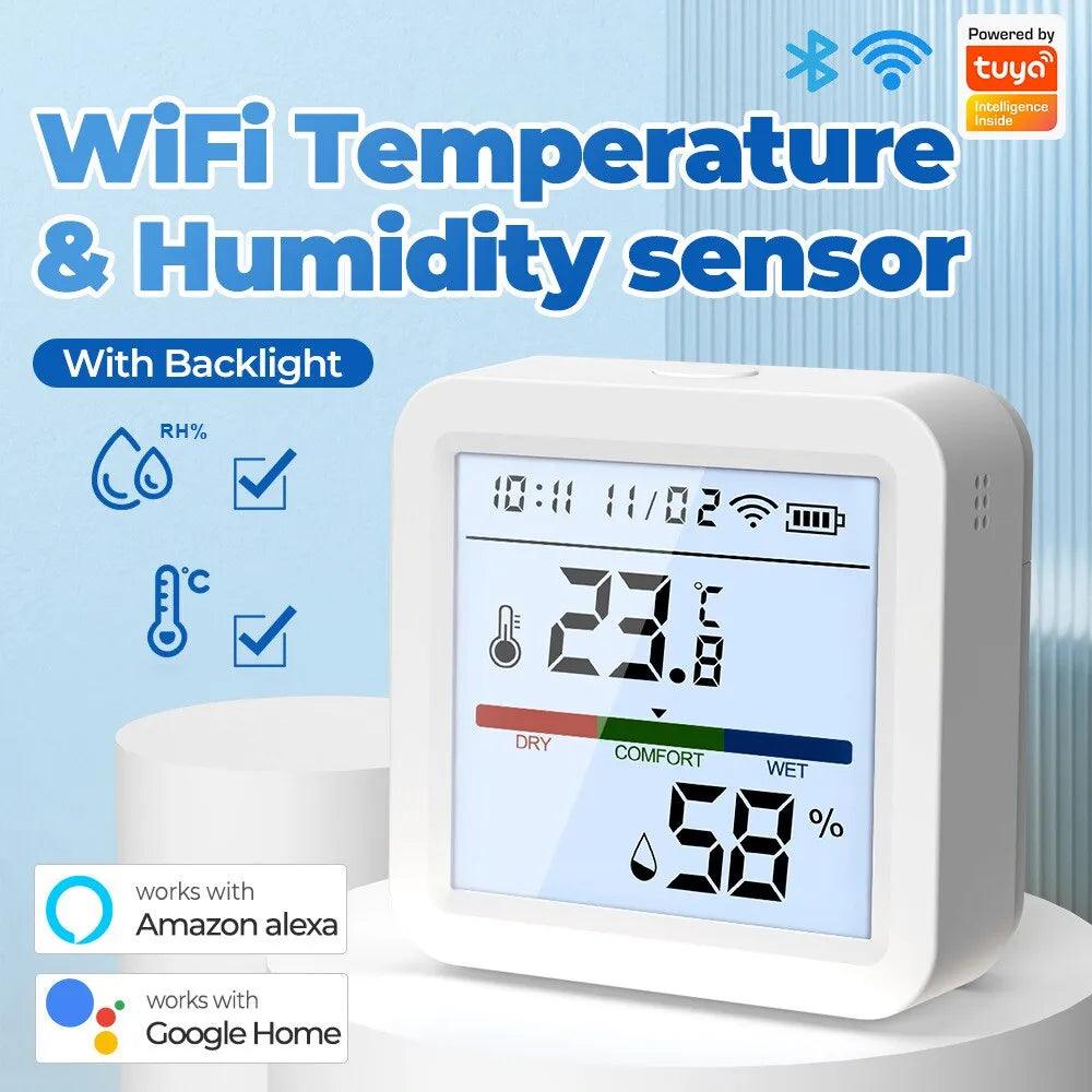 Smart Hygrometer Thermometer Sensor: High Accuracy Real-time Monitoring Angle Adjustment  ourlum.com   