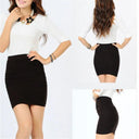 High Waist Elastic Pleated Skirt for Office Ladies Chic Summer