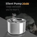 2L Fully Stainless Steel Pet Water Dispenser Automatic Cat Water Fountain