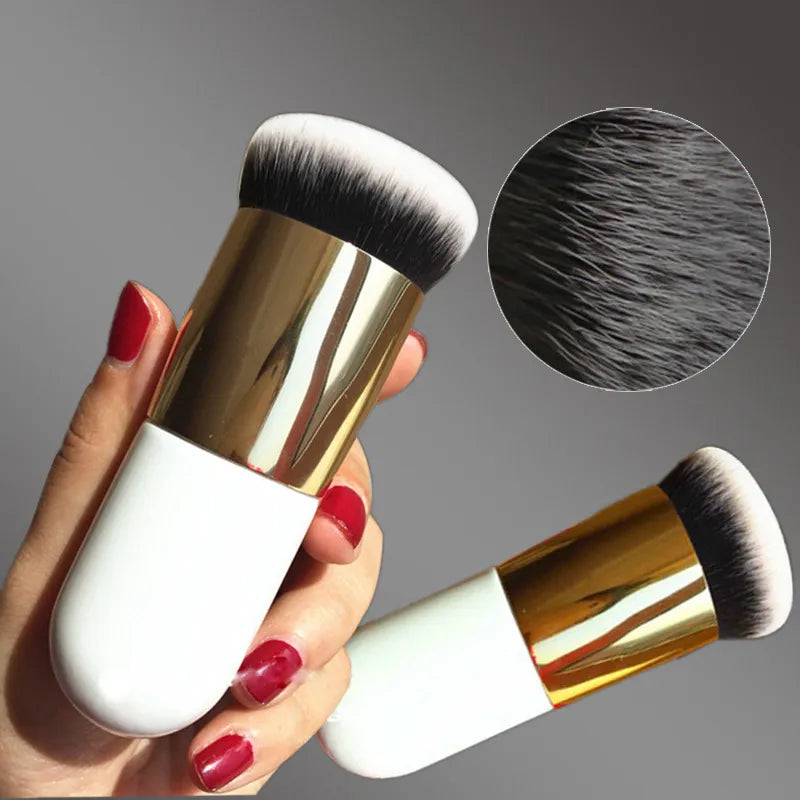 1pcs New Chubby Pier Foundation Brush Flat Cream Makeup Brushes Professional Cosmetic Make-up Brush  ourlum.com   