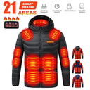 Men Heated Jacket USB Electric Heated Coat for Outdoor Activities