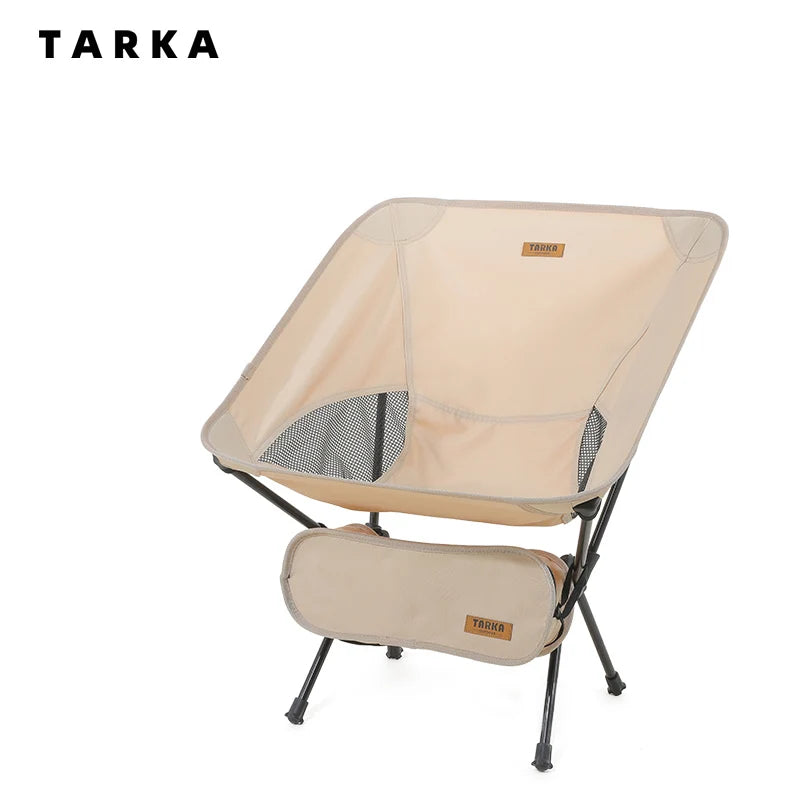 TARKA Foldable Camping Chairs Set Lightweight folding Chair Ultralight  Backpacking Moon Chairs for Garden Picnic Beach Fishing