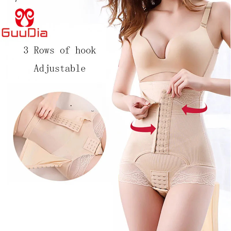 High Waist Tummy Control Shapewear - GUUDIA Women's Slimming Panties & Girdle