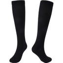 Chic Compression Knee Socks for Academic Style Black White