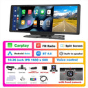 Podofo Wireless Carplay GPS Mirror Enhanced Video Navigation System