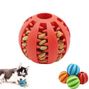 Dog Chew Toy Set: Rubber Teeth Cleaning Ball For Pets