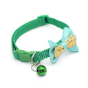 Adjustable Bow Tie Pet Collars with Bell Pendant - Fashion Necktie for Cats and Dogs  ourlum.com Green Plaid CHINA 