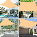 5X3M 4X3M 3X2M Shade Sails 185GSM Rectangle Awning Canopy Tent UV Block for Patio Garden Pools Outdoor Facility