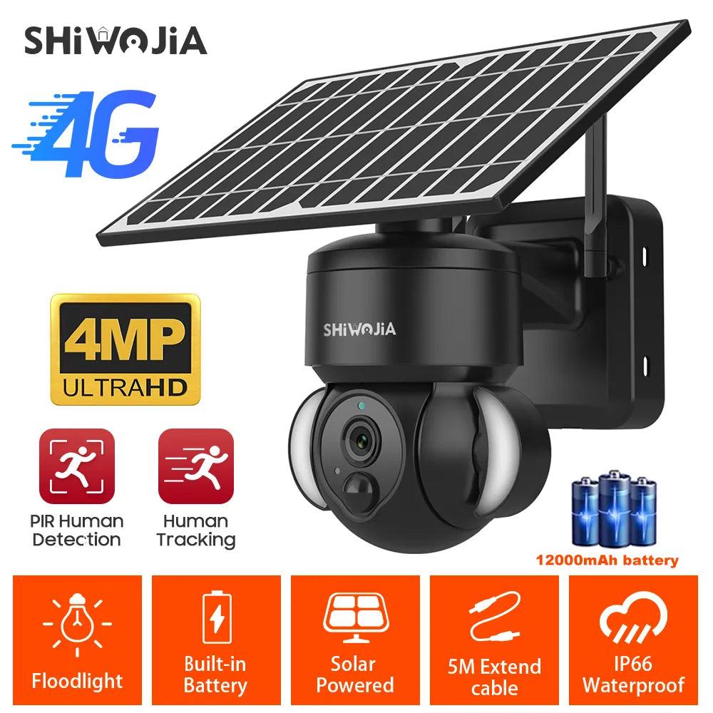 SHIWOJIA WIFI Camera: Solar-Powered Security Solution  ourlum.com   