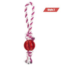 Dog Treat Balls Interactive Rope Rubber Toys for Small Dogs