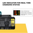 Rapid 4-Port DCB104 Charger for Dewalt Lithium Batteries