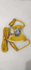 Cute Dog Chest Harness Leash: Stylish and Comfortable Small Pet Gear  ourlum.com Yellow S (1.5-3KG) 