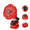 Portable Clip Fan for 18V Lithium Batteries USB Powered